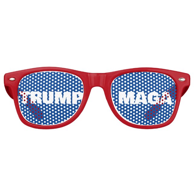 LUNETTES DE FÊTE RETRO MAGA TRUMP (Devant)