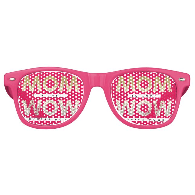 Lunettes De Fête Retro Maman mignonne de la gloire est juste wow à l'enve (Devant)