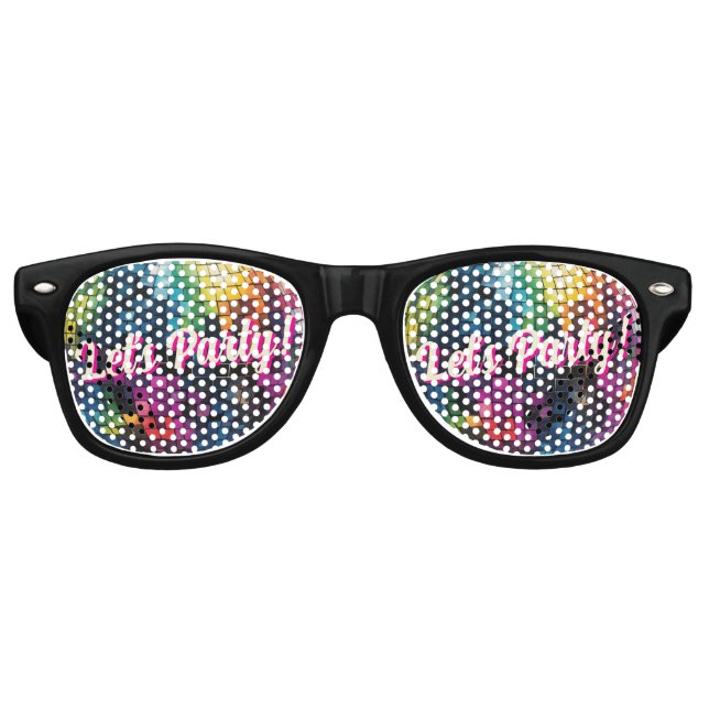 Lunettes De Fête Retro Mariage du Party Disco Ball Sparkle Glam des année (Devant)