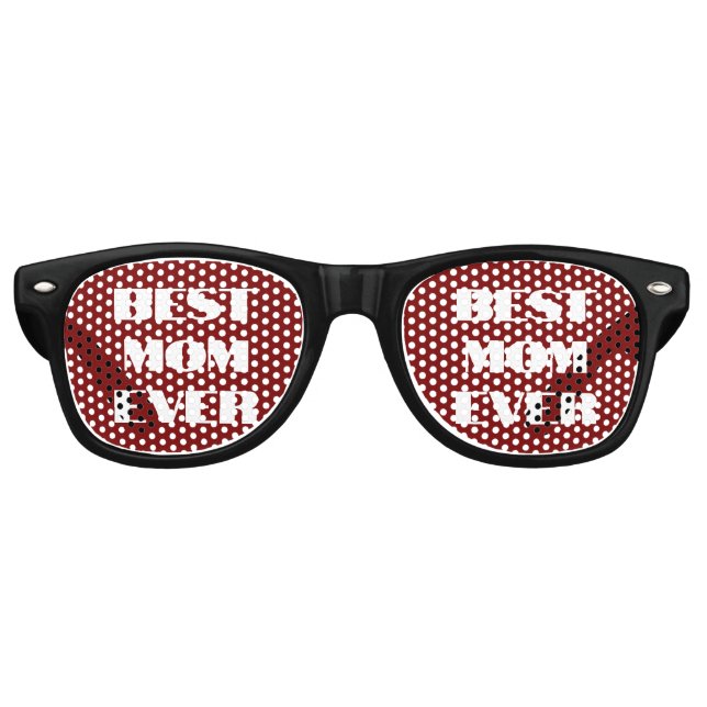 Lunettes De Fête Retro Meilleure maman jamais (Devant)