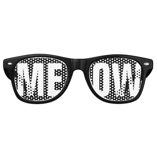 LUNETTES DE FÊTE RETRO MEOW (Devant)