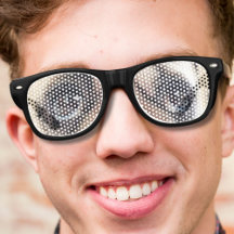 mignon drôle de nouveauté nerd triste yeux carlin