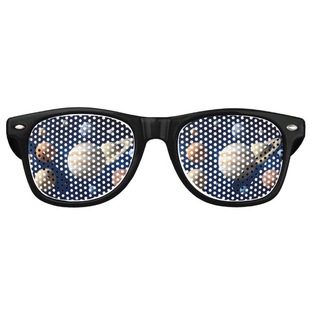 Lunettes De Fête Retro Montage du système solaire (Devant)