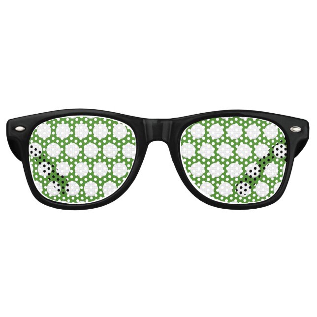 Lunettes De Fête Retro Motif de balle de golf (Devant)