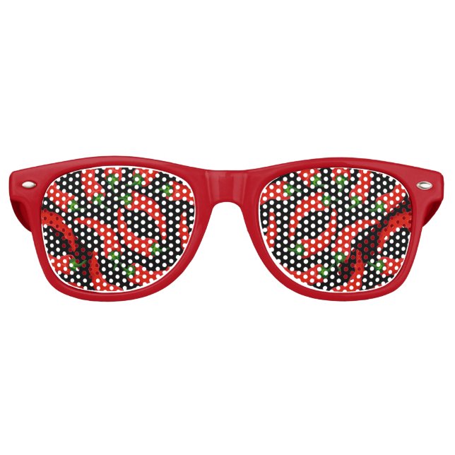 Lunettes De Fête Retro Motif Hot Chili Peppers (Devant)