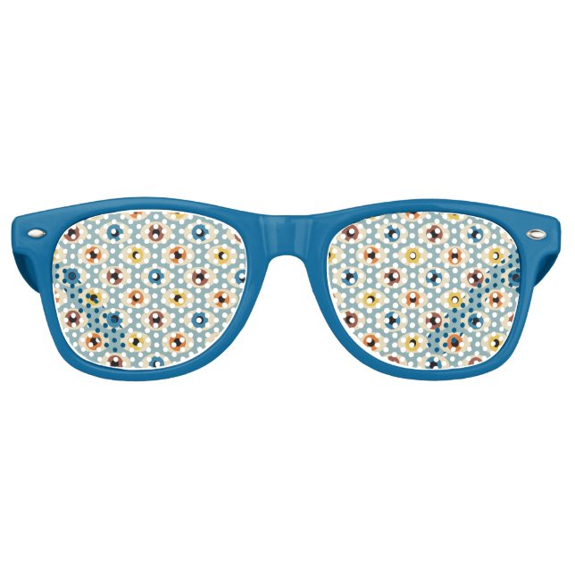 Lunettes De Fête Retro Motif oculaire rétro (Devant)