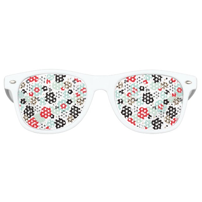 Lunettes De Fête Retro Motifs japonais mignons de conception (Devant)