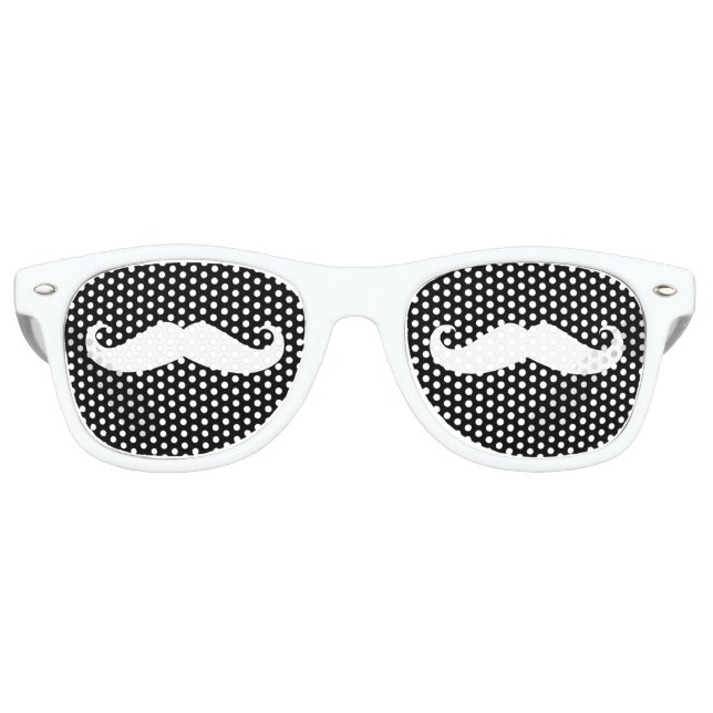 Lunettes De Fête Retro Moustache (Devant)