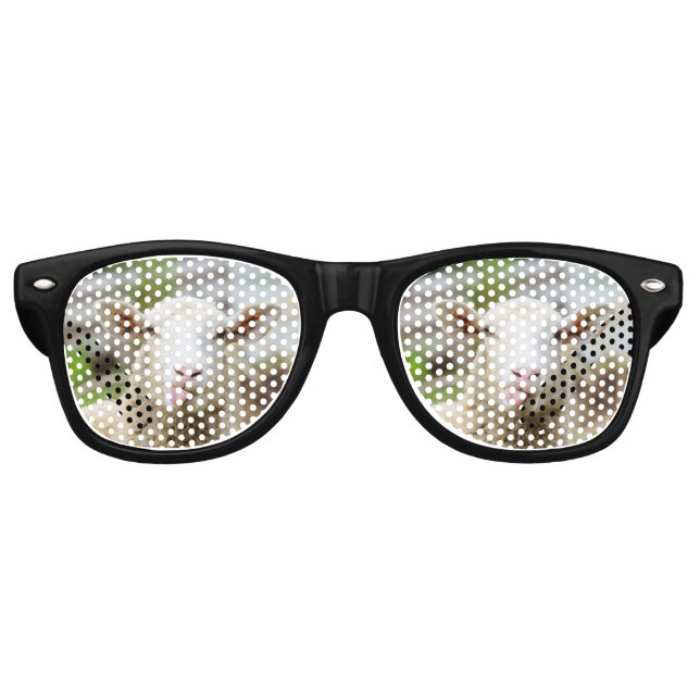 Lunettes De Fête Retro Mouton montrer langue (Devant)