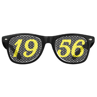 Lunettes De Fête Retro Né en 1956 70e anniversaire amusant nuances lunett