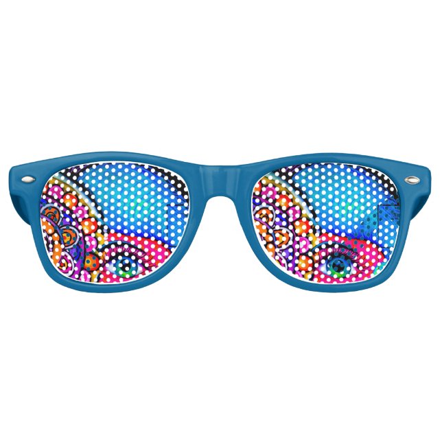 Lunettes De Fête Retro Neon Grafitti (Devant)