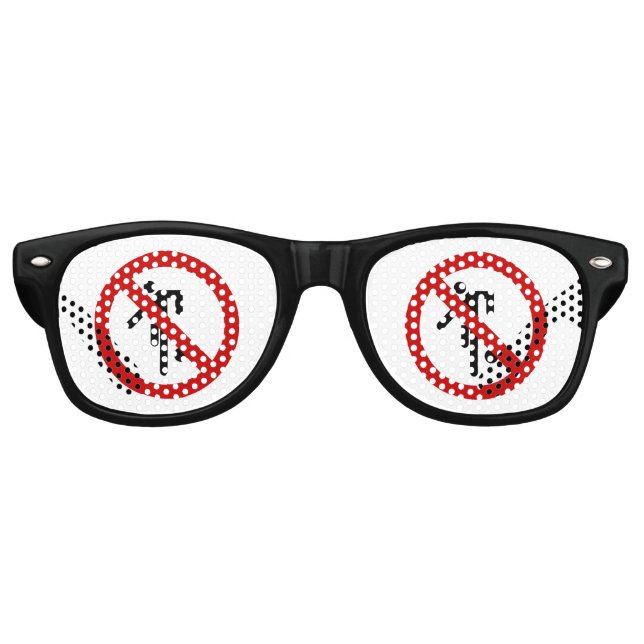Lunettes De Fête Retro NO Ball Games ⚠ Thai Park ⚠ (Devant)