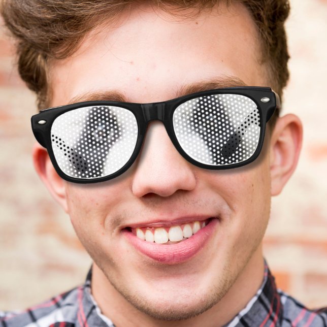 Lunettes De Fête Retro nouveaux drôles de panda yeux (novelty funny panda eyes retro sunglasses)