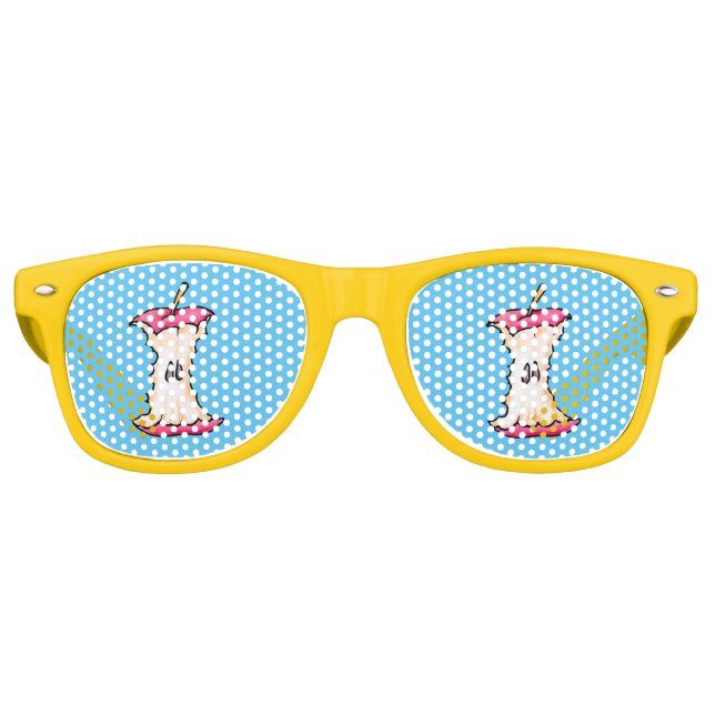Lunettes De Fête Retro Noyau Apple (Devant)