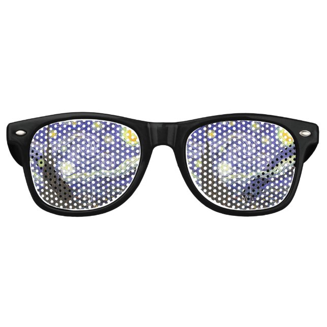 Lunettes De Fête Retro Nuit étoilée par Vincent van Gogh (Devant)