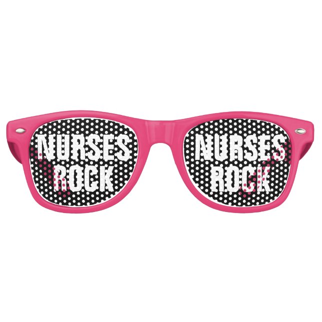 Lunettes De Fête Retro NURSES ROCK drôle fêtes nuances allaiter semaine c (Devant)