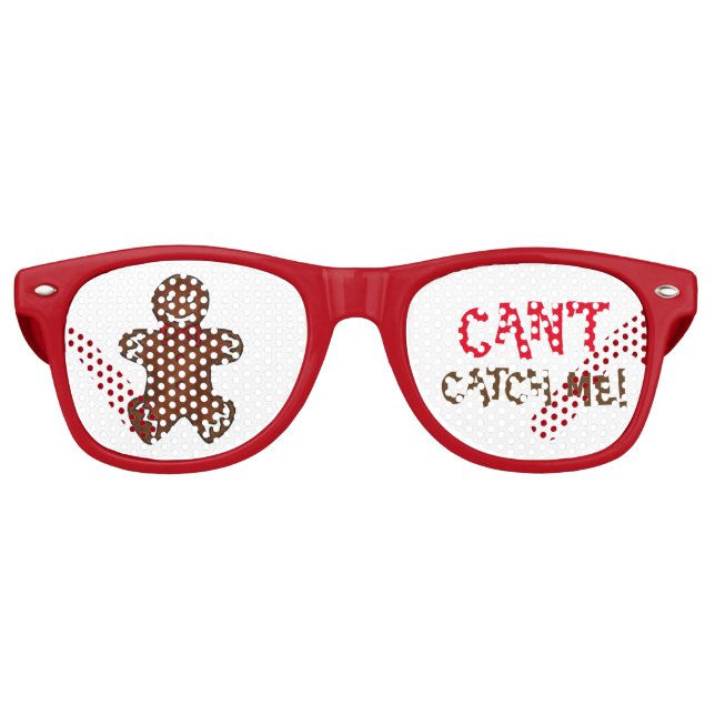 Lunettes De Fête Retro Pain d'épices Homme Noël Cookie (Devant)