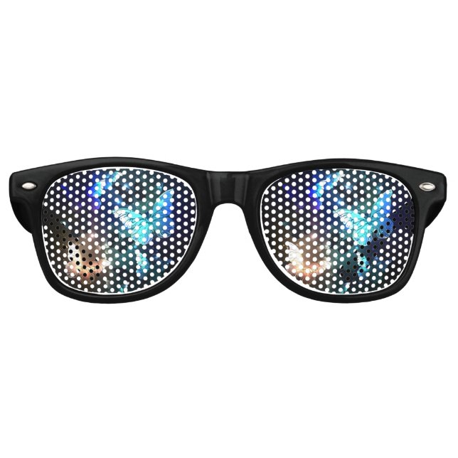 Lunettes De Fête Retro Papillon de nuit (Devant)