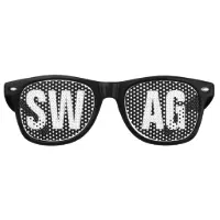 Lunettes De F te Retro Parti noir et blanc SWAG