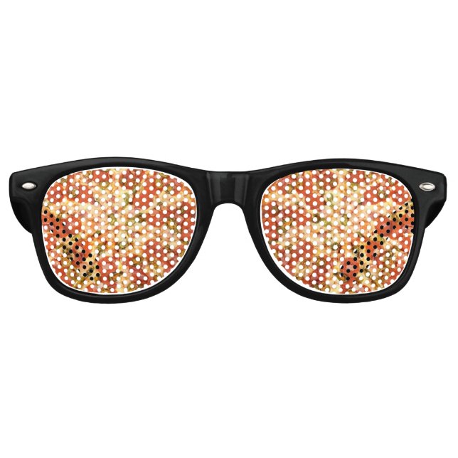 Lunettes De Fête Retro Pepperoni pizza (Devant)