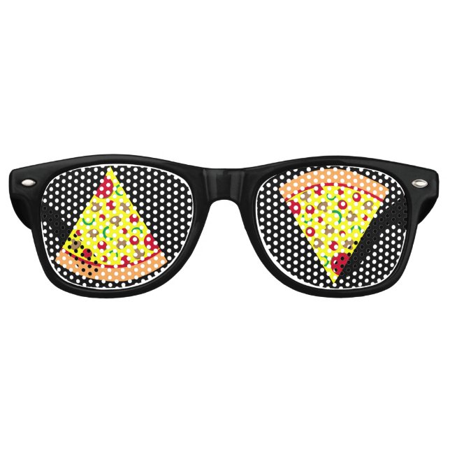 Lunettes De Fête Retro Pepperoni Pizza Slice (Devant)