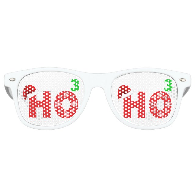 Lunettes De Fête Retro Père Noël rit à Noël (Devant)