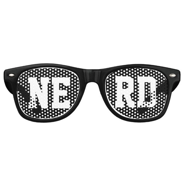 Lunettes De Fête Retro Personnalisé avec votre mot à quatre lettres Facil (Devant)