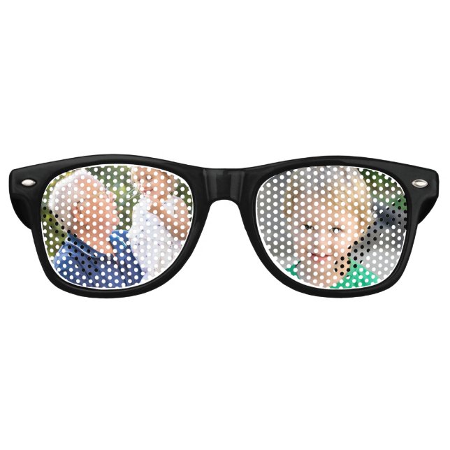 Lunettes De Fête Retro Photo complète personnalisée Créer votre propre (Devant)