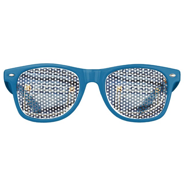 Lunettes De Fête Retro Poche Jeans bleu (Devant)