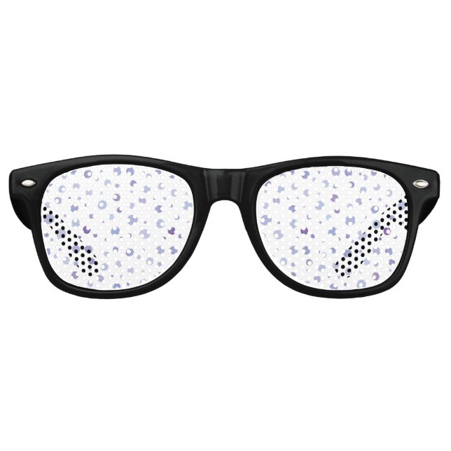 Lunettes De Fête Retro pois peint à la main (Devant)