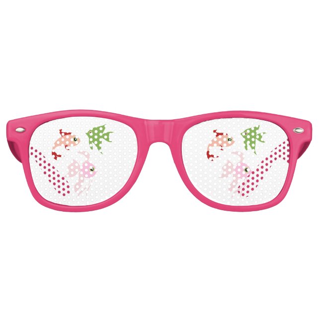 Lunettes De Fête Retro Poisson de dessin (Devant)