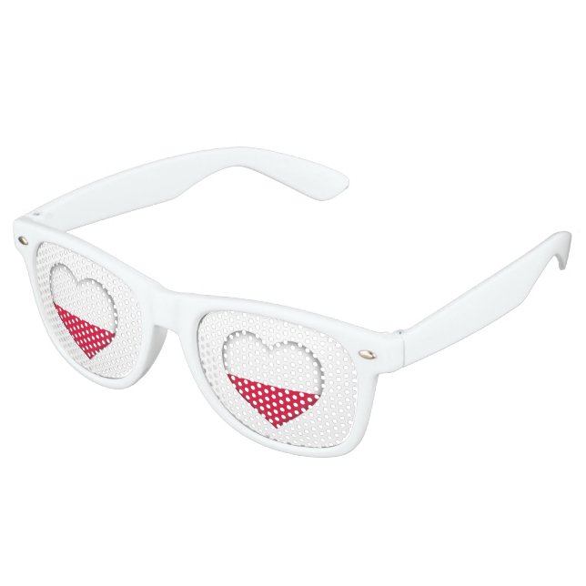 Lunettes De Fête Retro Polonaise Love Shades (Angulaire)
