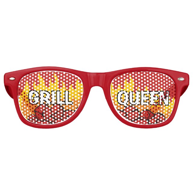 Lunettes De Fête Retro Queen Grill (Devant)