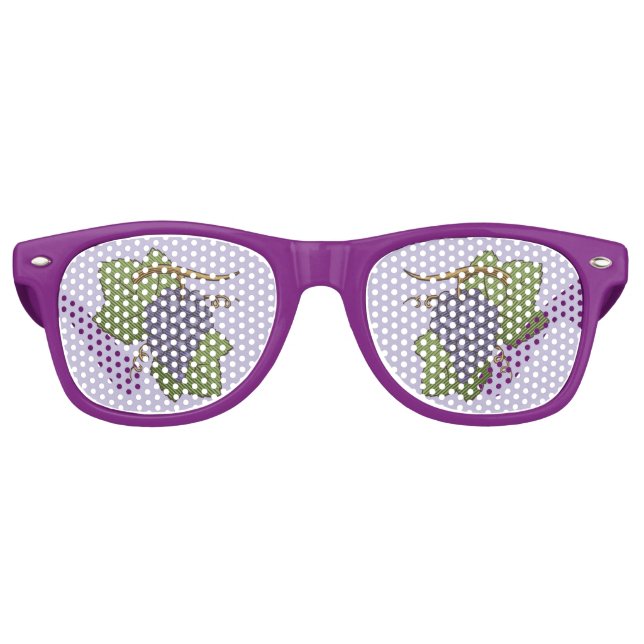 Lunettes De Fête Retro Raisins de Lilac (Devant)