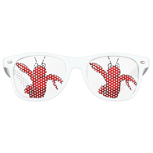 Lunettes De Fête Retro Red Lobster Adult Party Shades (Devant)
