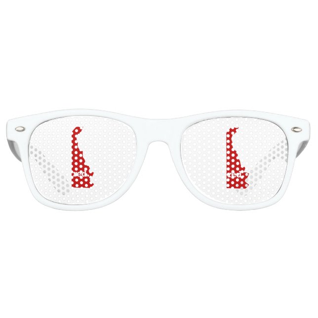 LUNETTES DE FÊTE RETRO RETARDER L'ÉTAT ROUGE (Devant)
