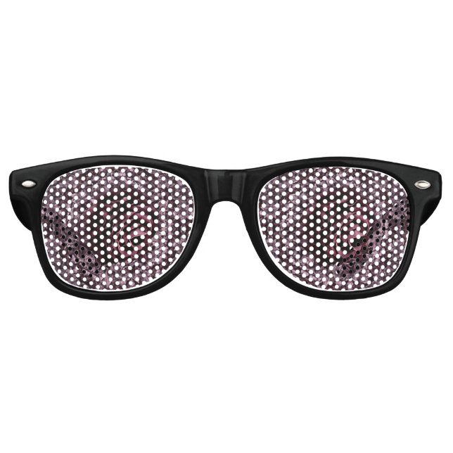 Lunettes De Fête Retro Rose Mandala (Devant)
