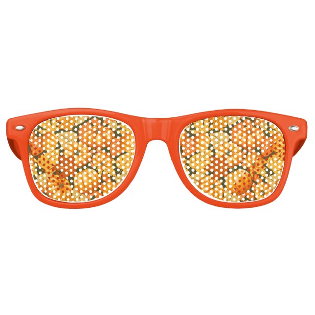 Lunettes De Fête Retro Saison d'automne Halloween Citrouille Motif (Devant)