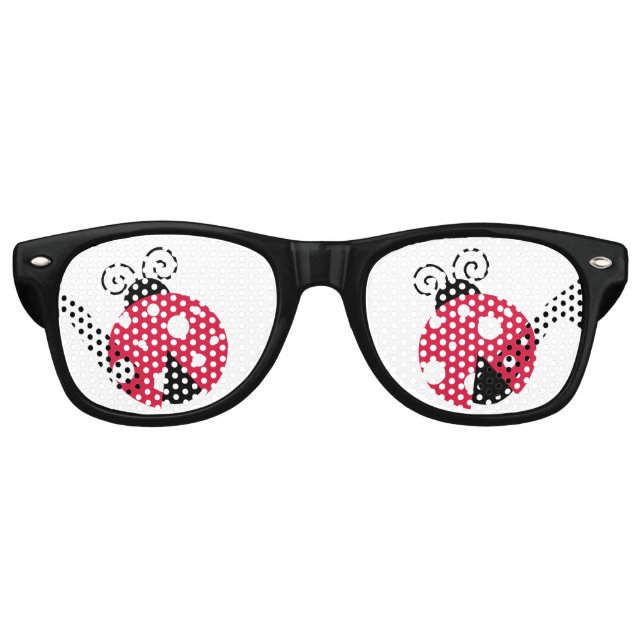 Lunettes De Fête Retro Shades du parti rétro Ladybug (Devant)