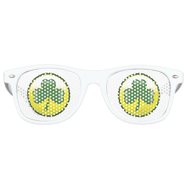 Lunettes De Fête Retro Shamrock (Devant)