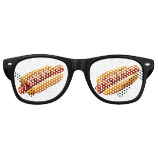 Lunettes De Fête Retro SlipperyJoe's Hotdog viande hachée grill