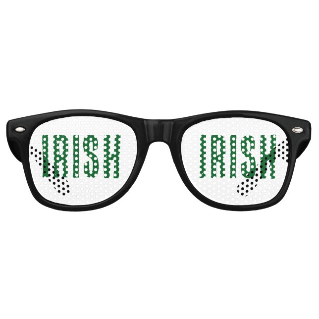 LUNETTES DE FÊTE RETRO STI. PATRICK'S DAY IRISH SUNGLASSES (Devant)