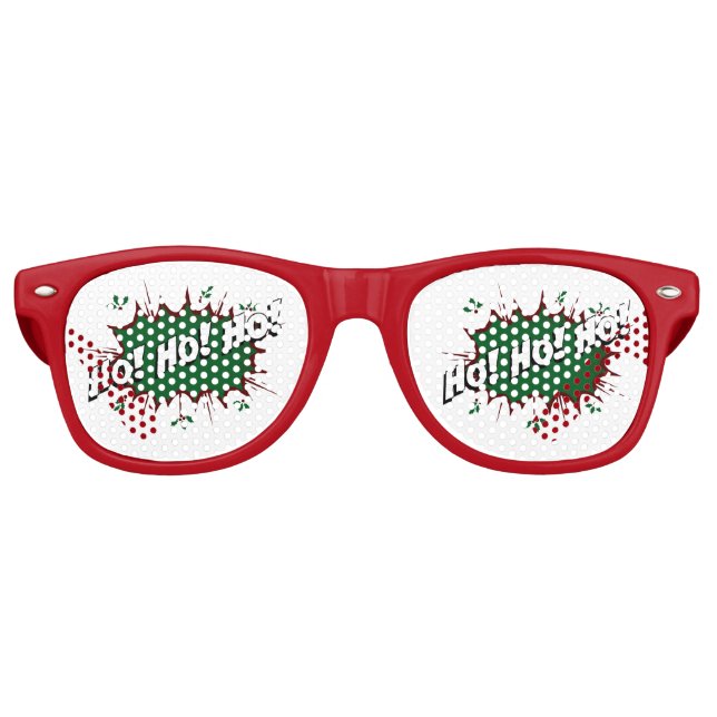 Lunettes De Fête Retro Superhero Ho ! Ho ! Ho ! (Devant)