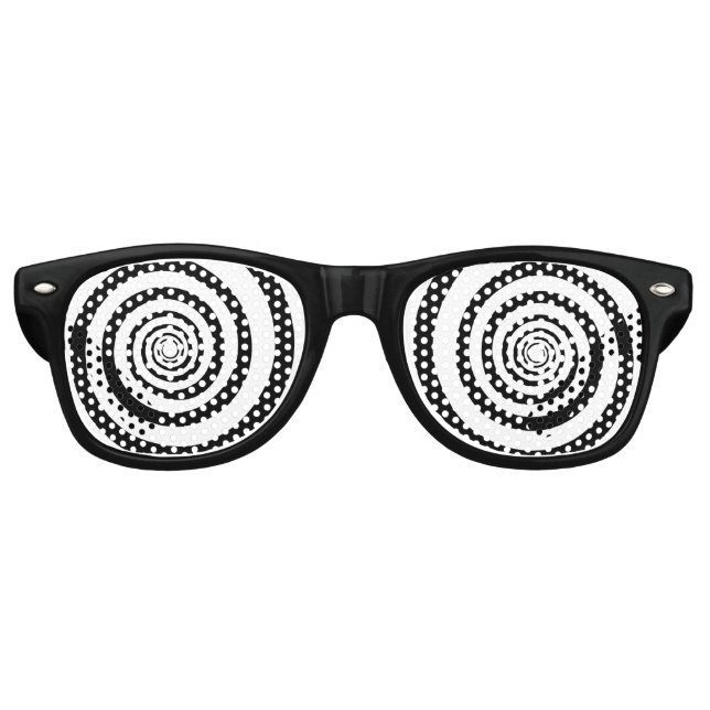 Lunettes De Fête Retro Swirl Eyes Party Sunglasses (Devant)