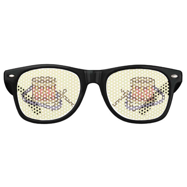 Lunettes De Fête Retro Tambour de jouets (Devant)