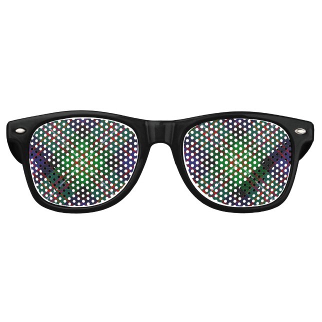 Lunettes De Fête Retro Tartan du clan MacDonell de Glengarry (Devant)