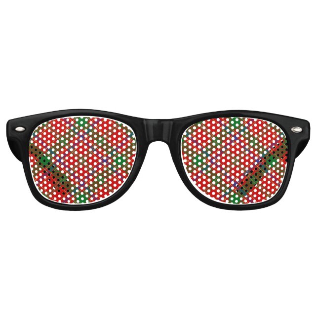 Lunettes De Fête Retro Tartan du clan Munro (Devant)