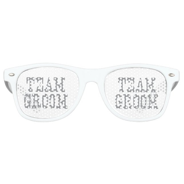 Lunettes De Fête Retro Team Groom Western Grey (Devant)