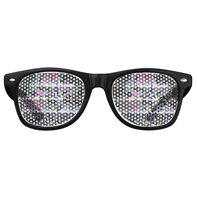 Lunettes De Fête Retro Techno Bouquet (Devant)