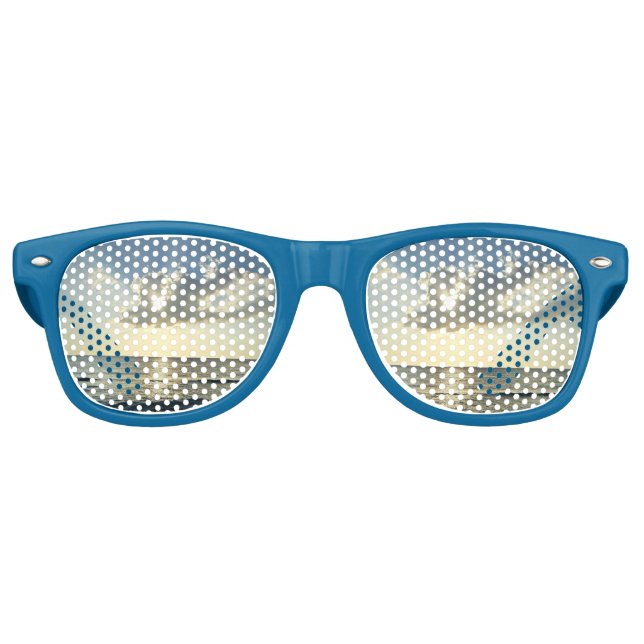 Lunettes De Fête Retro Teintes Côtières Lueur de l'Aube (Devant)